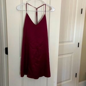Burgundy Slip Dress